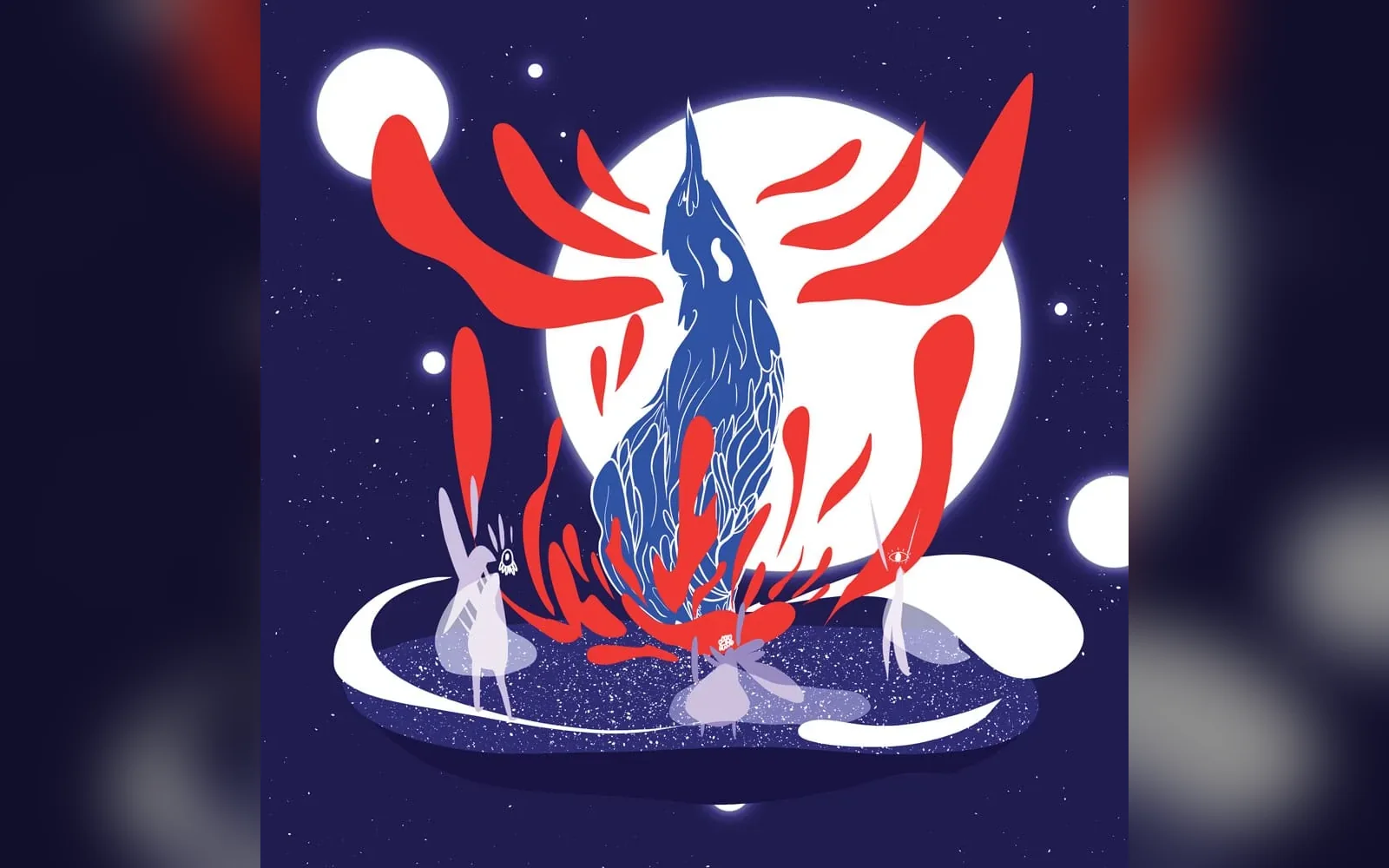 Mondes et créatures imaginaires — le phénix, illustration de Frédéric Cordier